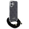 Guess GUHCP16SHC4SEK iPhone 16 6.1      czarny/black hardcase Crossbody Cord 4G Print